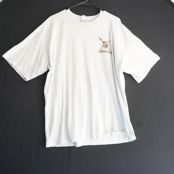 Vintage Pirates Lair Graphic‎ Tee Motorcycle Skull Sword T-Shirt Mens XL - Picture 2 of 9